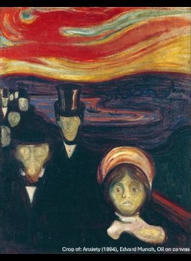 Anxiety (1894), Edvard Munch, Oil on canvas, resized